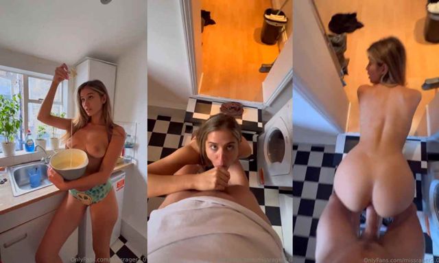 Miss Rager Sex Tape In The Kitchen While Baking