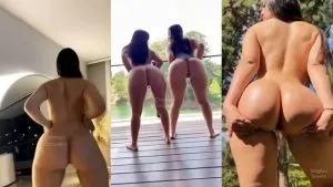 Natalia Salas Mostrando Su Culo Grande Con Una Amiga