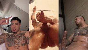 Michael Flores mostrando que tiene la verga grande