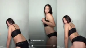 Honduran Mia Millon dancing in lingerie