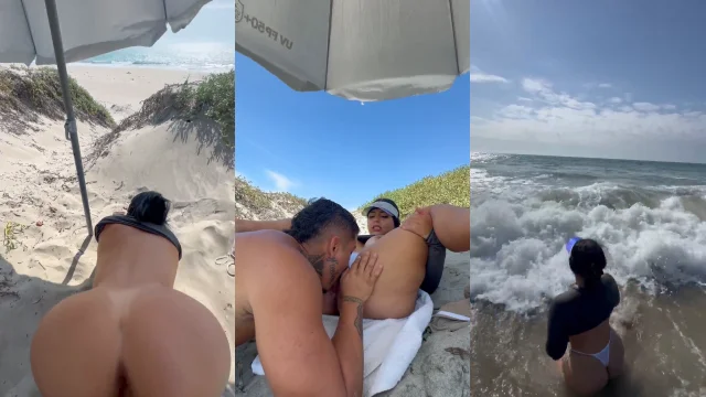 Teniendo sexo en una playa de chile con mi esposo